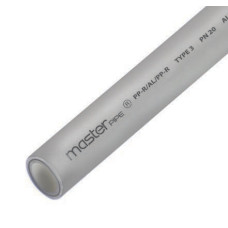 Труба PPR з алюм.фольгою PPR-AL-PPR  Ø32  TEBO сіра 4/40 м