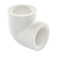 Кутник PPR 90° Ø75 Tebo білий 1/20