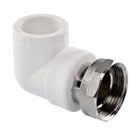 Кутник PPR з накидною гайкою Ø20 х 1/2