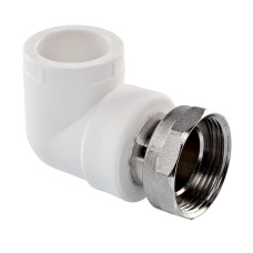 Кутник PPR з накидною гайкою Ø20 х 1/2