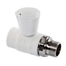 Кран кульовий PPR радіаторний прямий 20х1/2