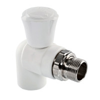 Кран кульовий PPR радіаторний кутовий 25х3/4