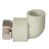 Кутник PPR з накидною гайкою Ø25 х 3/4