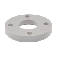 Фланець пластиковий (ABS) Ø110 PN10/cталь Ду 100 Tebo сірий 1/18