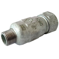 746A5006 Переходник зажимной оцинкованный белый чугун Ø1 1/4