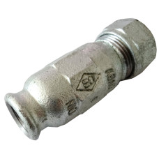 740A5008 Перехідник затискний оцинкований білий чавун Ø2