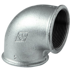 0900500C/0902500C Коліно оцинковане білий чавун Ø4