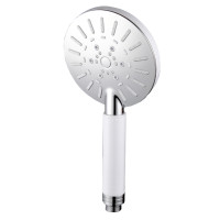 F008 Лійка для душу 4 функції Білий/хром FRAP 1/50