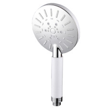 F008 Лійка для душу 4 функції Білий/хром FRAP 1/50