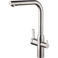 G4399-4 Змішувач для кухні під фільтр Г-подібний гусак корпус з нерж. сталі гайка Ø35 GAPPO 1/8