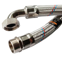 Шланг антивібраційний кутовий D32 0,8м 1