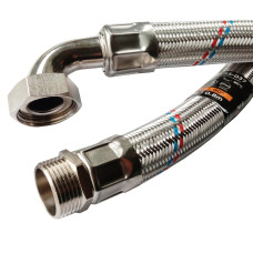 Шланг антивібраційний кутовий D32 0,8м 1