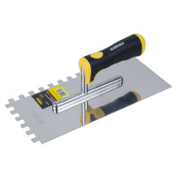 Гладилка нержавіюча штукатурна з зубом Profi 280мм×130мм 10×10мм Sigma 8327541