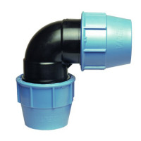 1006  UNIDELTA  Коліно затискне  Ø50  PN16  PP-B УФ захист