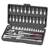 Набір насадок торцевих і біт 1/4