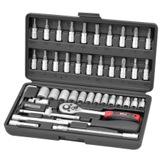 Набір насадок торцевих і біт 1/4