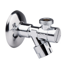 Кран кутовий Icma №518 з кран-буксою і фільтром 1/2