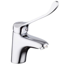 F1054 Змішувач для умивальника литий гусак ЛІКТЬОВИЙ шпилька Ø40 FRAP 1/10