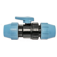 1070  UNIDELTA  Кран кульовий для ПЕ труб  Ø25 x 25  PP-B УФ захист