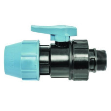 1072  UNIDELTA  Кран кульовий для ПЕ труб  Ø20 x 1/2