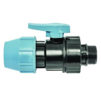 1072  UNIDELTA  Кран кульовий для ПЕ труб  Ø25 x 3/4