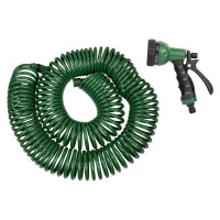 Набір поливальний: шланг спіральний 30м + пістолет розпилювач 7-ми режимний Grad 5019085