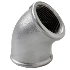 12025004 Коліно оцинковане білий чавун Ø3/4