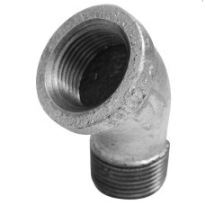 12105006 Коліно оцинковане білий чавун Ø1 1/4