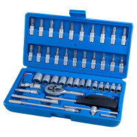 Набір насадок торцевих і біти 1/4