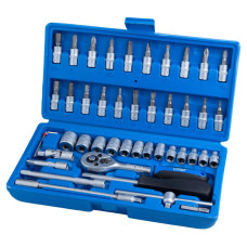 Набір насадок торцевих і біти 1/4