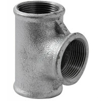 13025004 Трійник оцинкований білий чавун Ø3/4