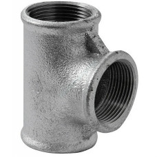 13025008 Трійник оцинкований білий чавун Ø2