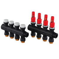 1042471 Пластиковий колектор для 1 петлі з витратомірами UPONOR