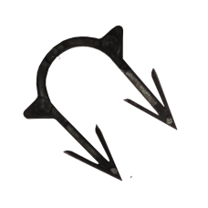 Скоба якірна чорна 100/6000