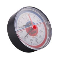 Термоманометр Icma №259 радіаторний з запірним клапаном 1/2