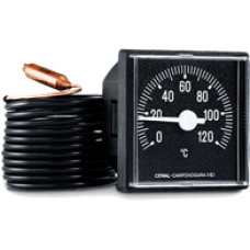 91312215 Капиллярный квадратный термометр TQ 45 P 45 х 45 мм 0/120°С L=1500 мм Cewal S.p.A.