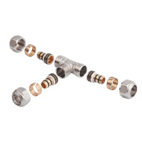 Трійник металопластиковий Icma №536 16х16х16 81536ADGH06