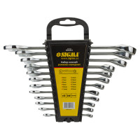 Ключі рожково-накидні 12шт 6-22мм CrV polished Sigma 6010431