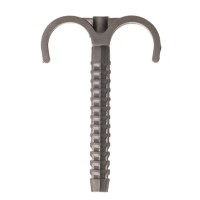 Гачок пластмасовий подвійний L=80 мм 100/1000