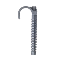 Гачок пластмасовий одинарний L=100 мм 100/1000