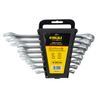 Ключі рожково-накидні 8шт 6-19мм CrV satine Sigma 6010111