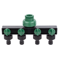 Кран розподільчий з адаптерами 1/2