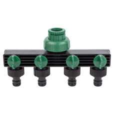 Кран розподільчий з адаптерами 1/2