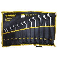 Ключі накидні 12шт 6-32мм CrV satine тк. Чохол Sigma 6010061