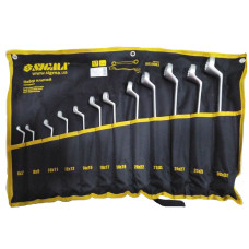 Ключі накидні 12шт 6-32мм CrV satine тк. Чохол Sigma 6010061