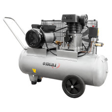 Компресор двоциліндровий ремінний 2.5кВт 335 л/хв 10бар 50л 2 крана Sigma 7044121