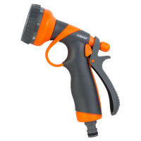 Пістолет розпилювач 8-ми режимний ABS + TPR FLORA 5011354