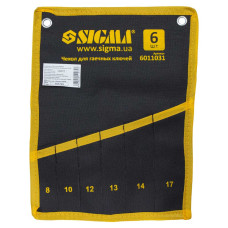 Чохол для гайочних ключів 6шт Sigma 6011031