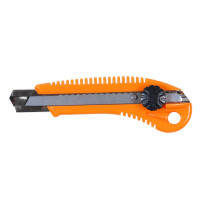 Нож строительный пластиковый корпус лезвие 18мм винтовой замок Sigma 8213031