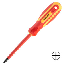 Викрутка діелектрична хрестова PH2x100мм 1000В CrV Sigma 4008161